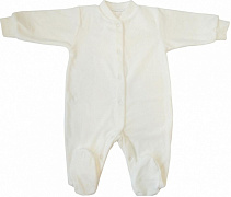 Комбинезон Папитто велюр однотонный И53-526 экрю 62