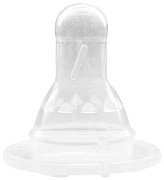 Соска молочная Lubby L силикон быстрый поток 6+ мес 2 штуки 4663