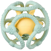 Прорезыватель Nattou Lapidou силиконовый 2 шара Aqua Green/Yellow