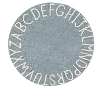 Ковер круглый Lorena Canals Алфавит Round ABC (голубой) 150R