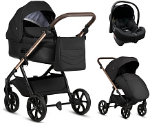 Детская коляска Tutis Leo 3 Plus 3 в 1 с автокреслом Elo Lux EduSky Black 1582201 Black
