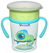 Поильник-непроливайка Uviton тренировочный 0274 хамелеон