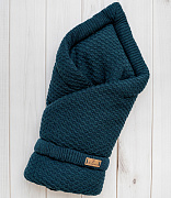 Конверт вязаный утепленный Lappetti Хьюге синий