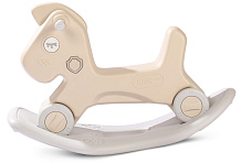 Лошадка-качалка-беговел UNIX Kids Camel Grey