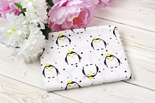 Простыня AmaroBaby WB на резинке бязь 125х75 см пингвины