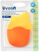 Прорезыватель Uviton охлаждающий с мягким кармашком 0076 цыпленок желтый