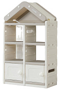 Стеллаж для игрушек UNIX Kids House 2 ящика Grey