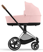 Коляска для новорожденных Cybex Priam IV Chrome Brown Peach Pink