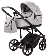 Детская коляска Adamex Locco Light 3 в 1 LL-TK01 TIP (СВЕТЛО-СЕРЫЙ)