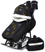 Детские санки-коляска Pikate Limited Edition black
