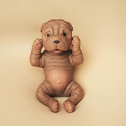 Игрушка Magic Manufactory коллекция Magic Pets Шарпей 18 см бежевый