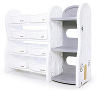 Детский стеллаж для игрушек Ifam DesignToy-4 серый