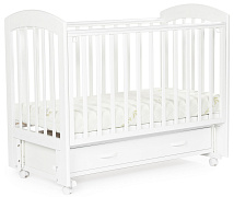 Детская кроватка Bebizaro Regency маятник универсальный с ящиком BZRYMYA/01/WH White