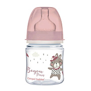 Бутылочка для кормления Canpol Babies Bonjour Paris c широким горлом 120 мл 35/231 розовый