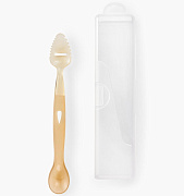 Ложка для кормления Happy Baby двусторонняя 15075 natural