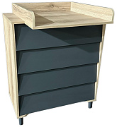 Детский пеленальный комод Антел Marcel дуб/графит