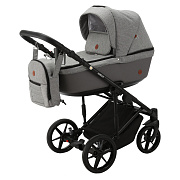 Детская коляска Adamex Amelia 2 в 1 AM250-TIP (СЕР ТК.+ СЕР.КОЖА)