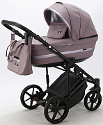 Детская коляска Adamex Rimini Deluxe 3 в 1 RI226 СВ.СИРЕНЬ.КОЖА+СВ.СИРЕНЬ.ПЕРЛ.ОТДЕЛКА
