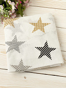 Простыня AmaroBaby на резинке бязь 125х75 см звезды пэчворк