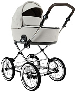 Детская коляска люлька Roan Bass Next Classic d14 2.0 1 в 1 BSNC/104/1 Marzipan/Black/руч.Cappuccino