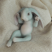 Игрушка Magic Manufactory коллекция Magic History Зайчонок 15 см голубой