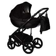 Детская коляска Indigo Tour Eco 2 в 1 Te07 черная кожа+черный