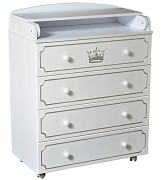 Детский пеленальный комод Антел Nikol МДФ 80/4 белый