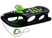 Санки KHW Snow Shuttle de Luxe Schwarz/Черный (руль, лыжня)