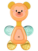 Прорезыватель-погремушка Uviton Flexy Bear 0276 оранжевый