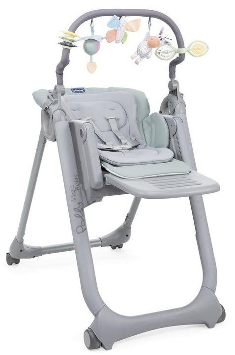 Стульчик для кормления chicco polly magic relax graphite