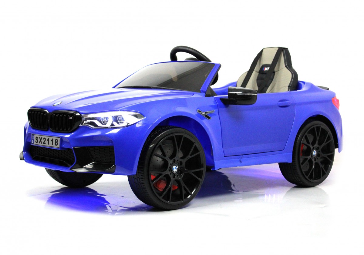 Детский электромобиль RiverToys BMW M5 Competition A555MP BLUE синий