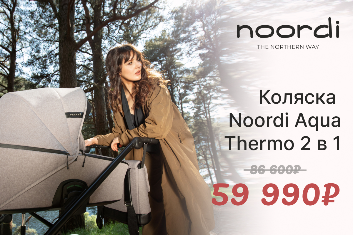 WOW cкидка на коляску Noordi Aqua Thermo 2 в 1