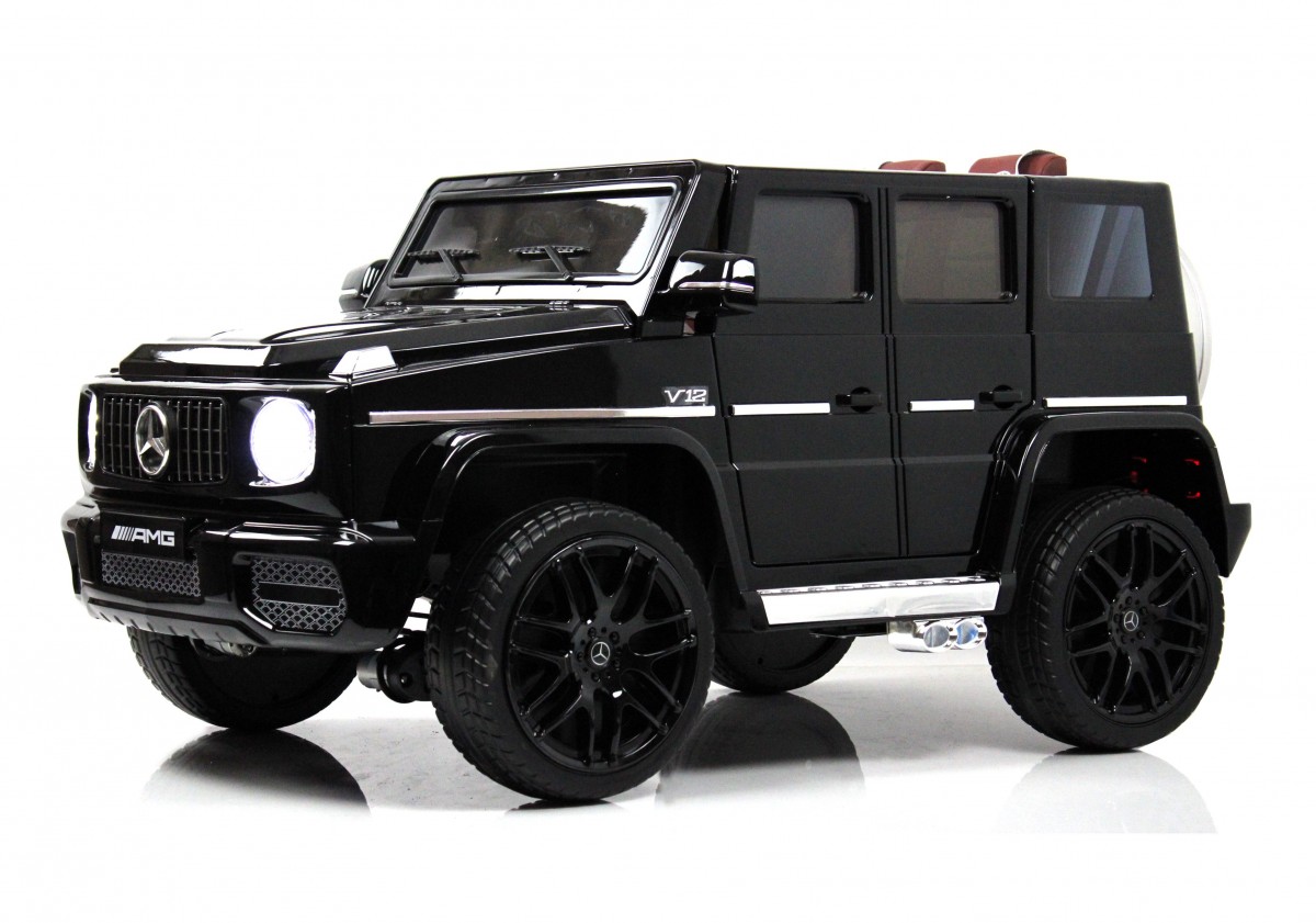 Детский электромобиль RiverToys Mercedes-Benz G65 BLACK-GLANEC черный глянец