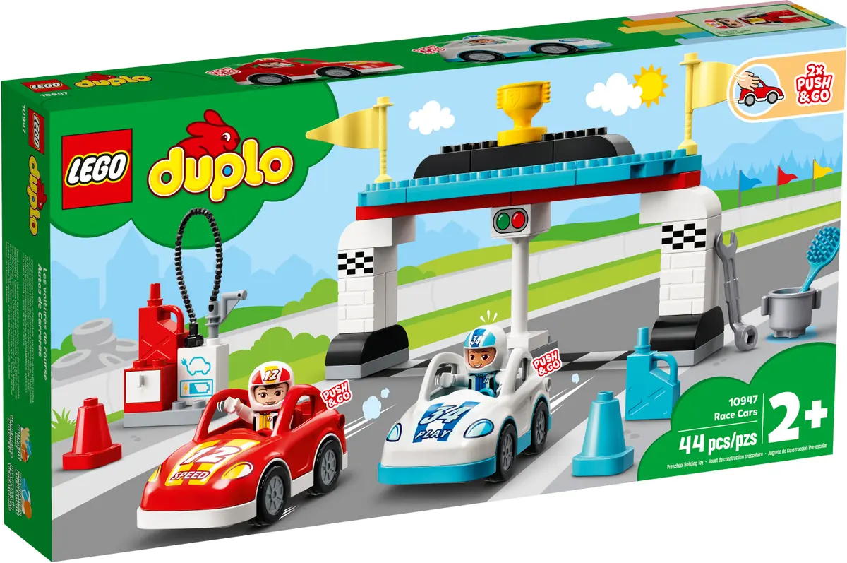 Конструктор LEGO DUPLO Town Race Cars Городские гоночные автомобили 10947 -  купить в Москве