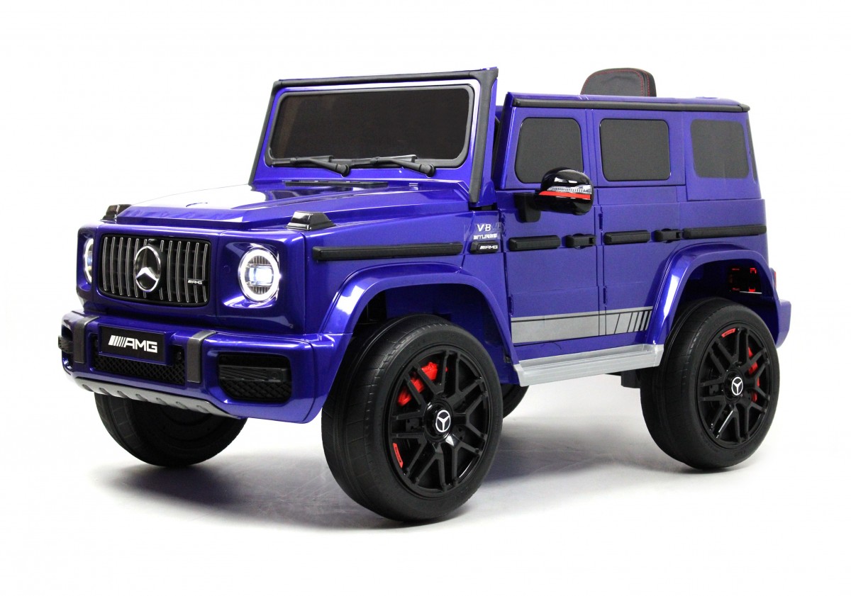 Детский электромобиль RiverToys Mercedes-AMG G63 4WD K999KK BLUE-GLANEC  синий глянец