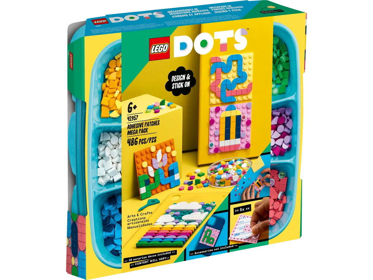 Конструктор LEGO DOTS Adhesive Patches Mega Pack Большой набор  пластин-наклеек с тайлами 41957 - купить в Москве