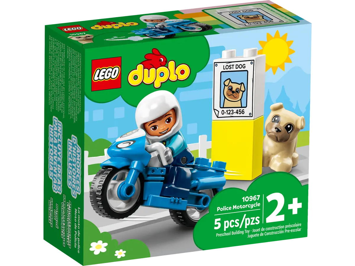 Конструктор LEGO DUPLO Rescue Police Motorcycle Полицейский мотоцикл 10967  - купить в Москве