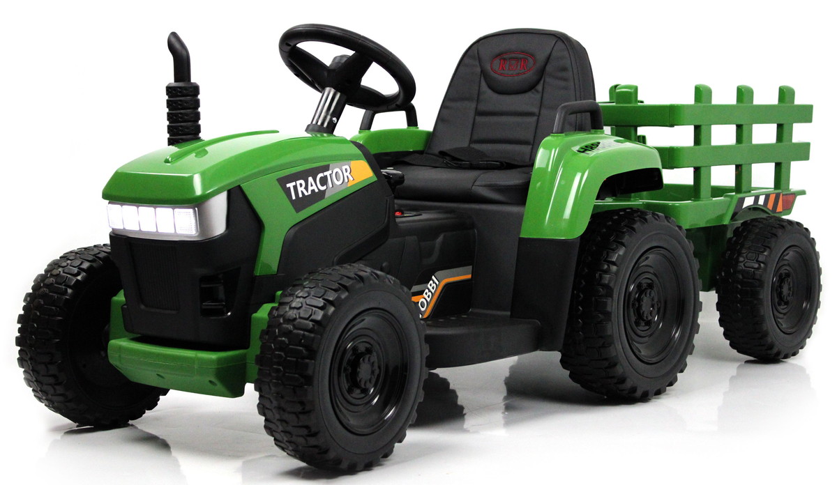 Детский электромобиль RiverToys Трактор H888HH DARK-GREEN темно-зеленый