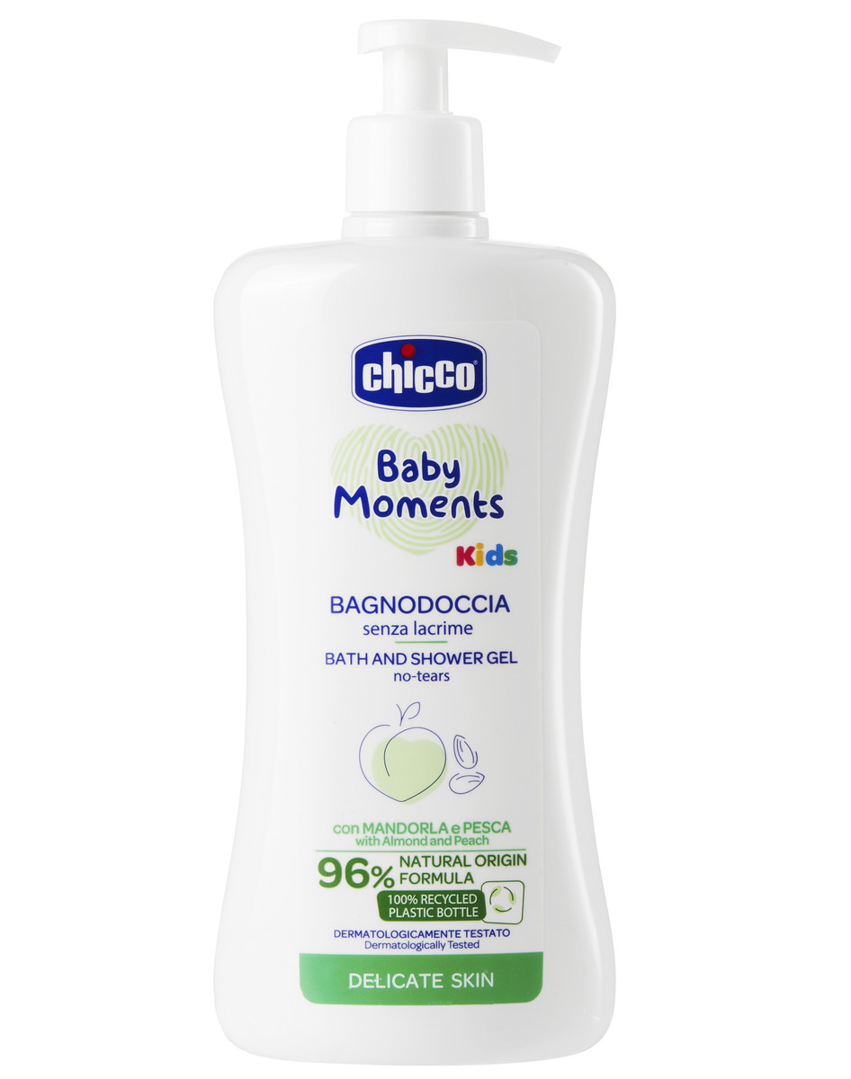 Пена для ванны Chicco и гель для душа Baby Moments 500 мл