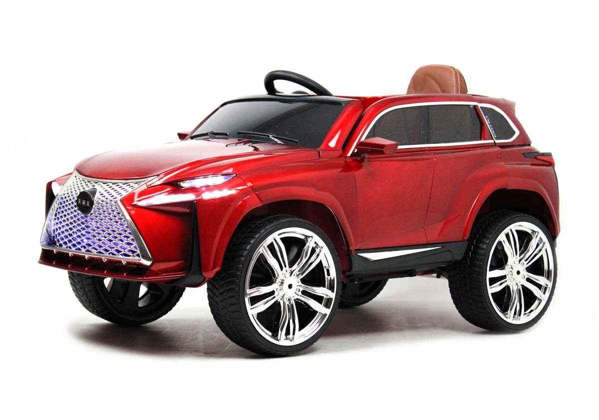 Детский электромобиль RiverToys Lexus E111KX с дист.упр CHERRY-GLANEC  вишневый глянец