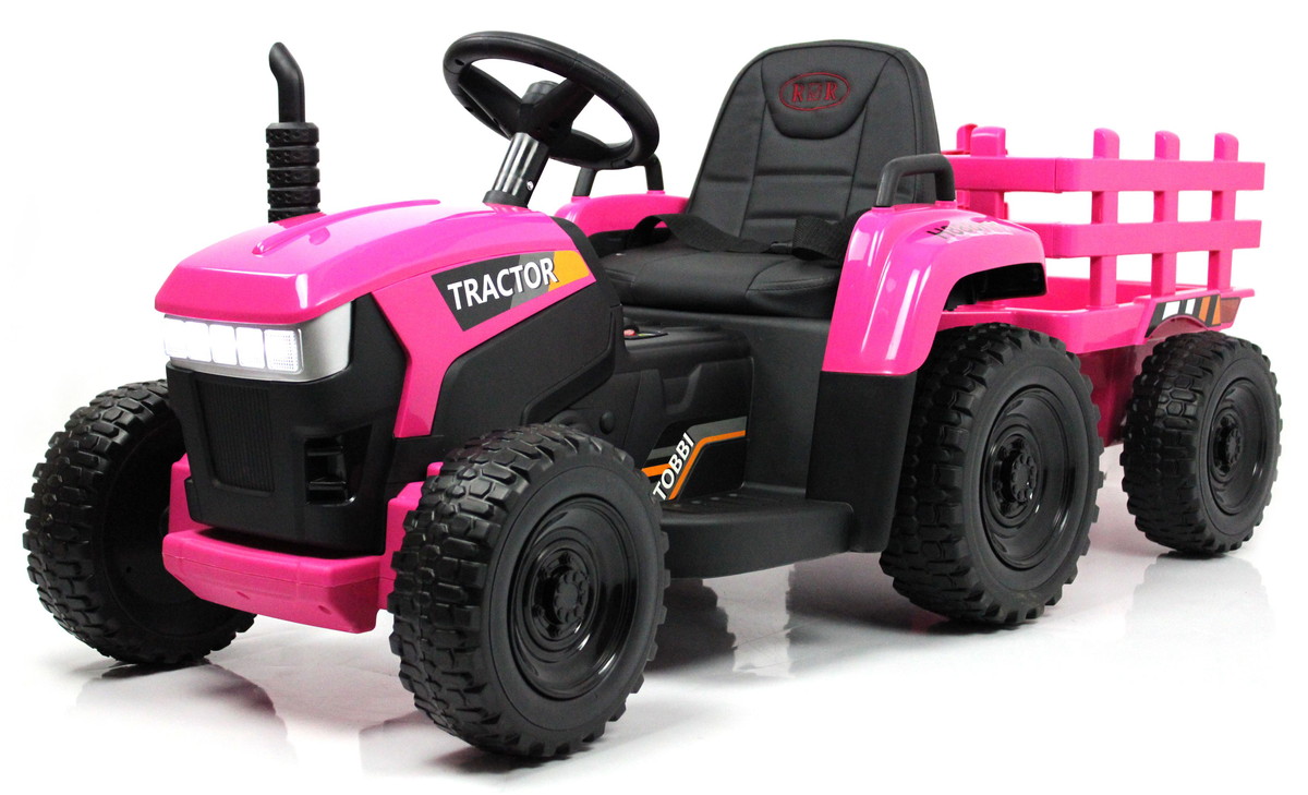 Детский электромобиль RiverToys Трактор H888HH PINK розовый