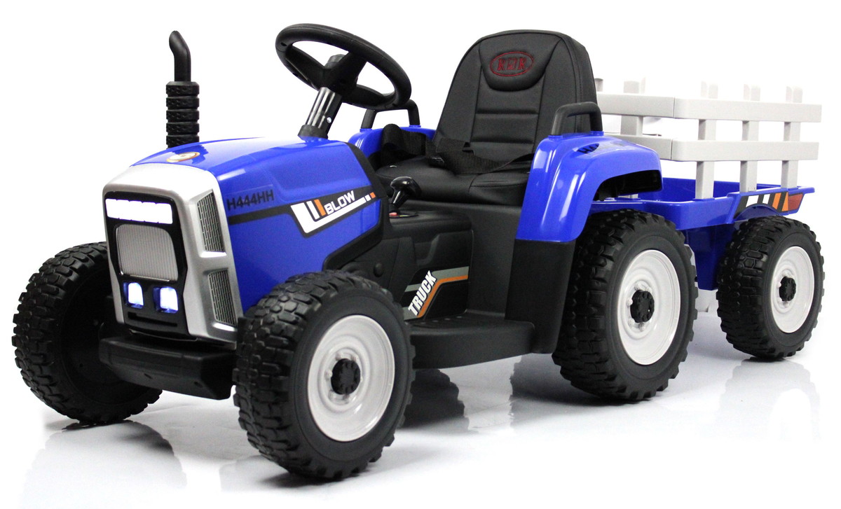 Детский электромобиль RiverToys Трактор H444HH BLUE синий