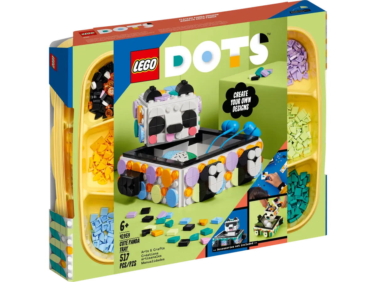 Конструктор LEGO DOTS Cute Panda Tray Милая панда 41959