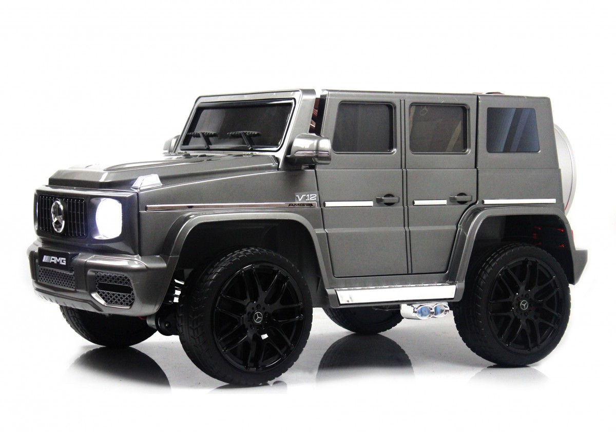 Детский электромобиль RiverToys Mercedes-Benz G65 GRAY-GLANEC серый глянец