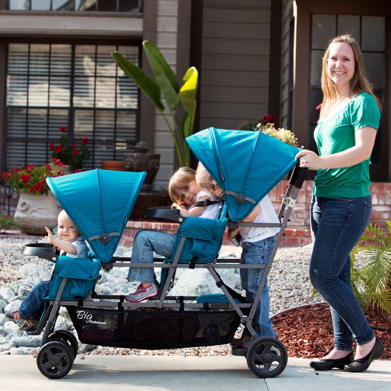 Joovy big caboose graphite stand on triple stroller online