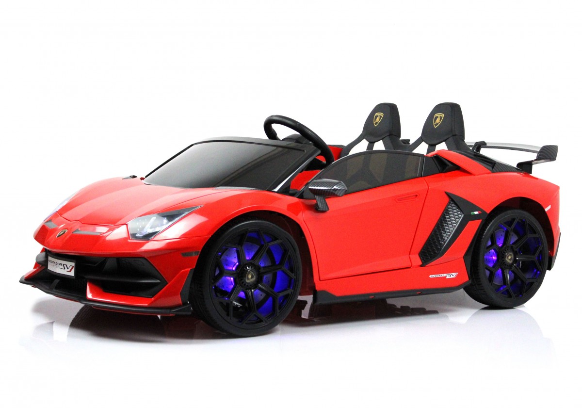 Детский электромобиль RiverToys Lamborghini Aventador SVJ A111MP RED красный