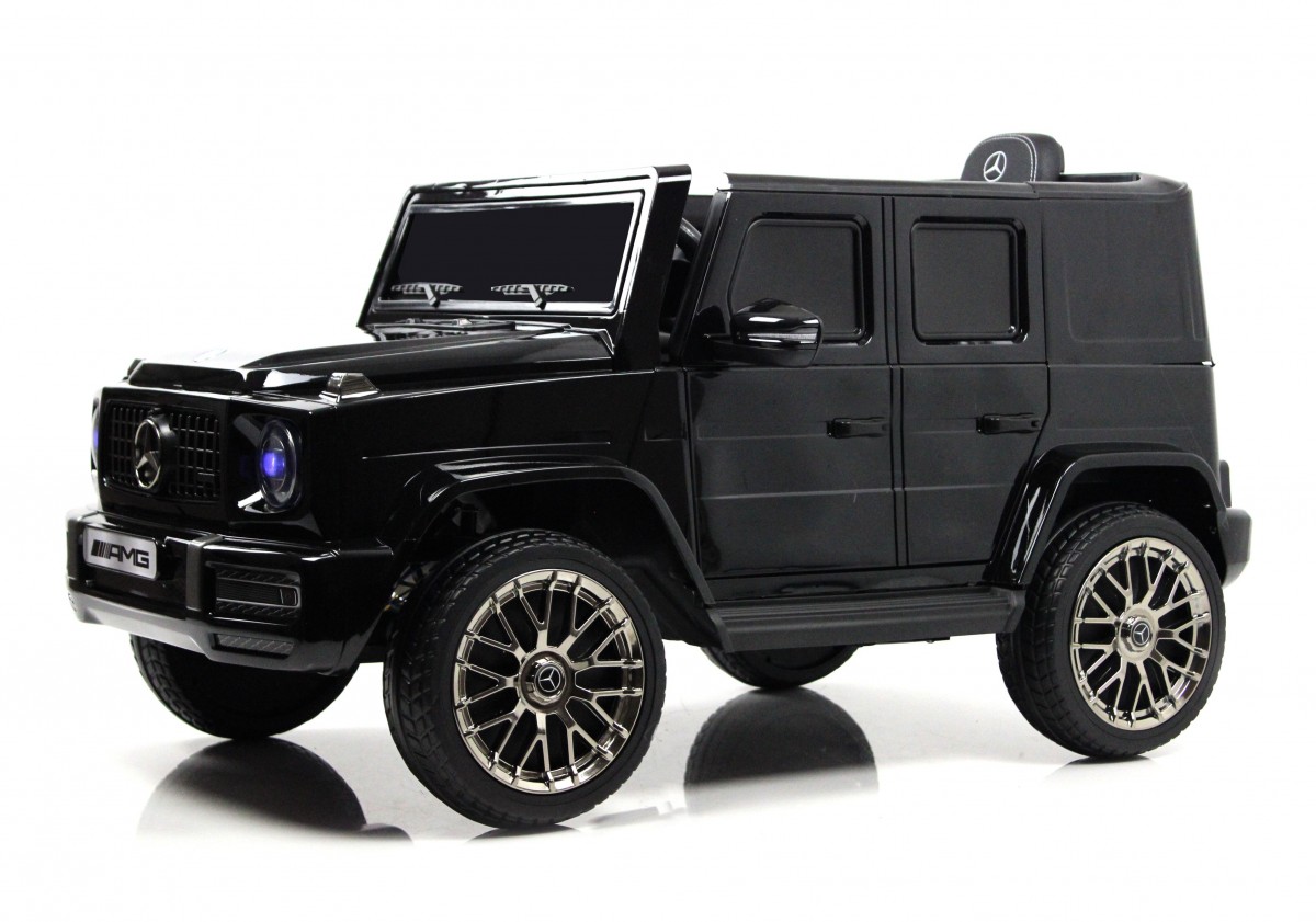 Детский электромобиль RiverToys Mercedes-AMG G63 4WD K999KK BLACK-GLANEC  черный глянец