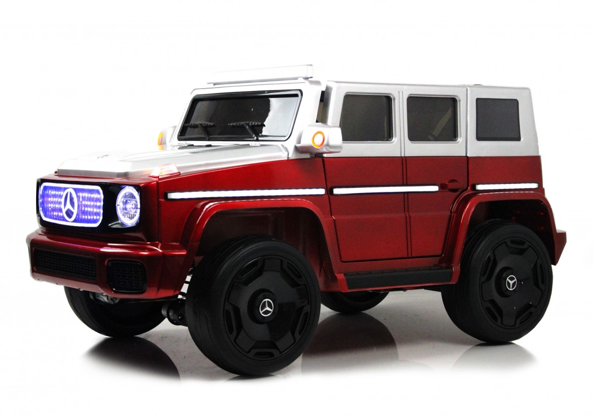 Детский электромобиль RiverToys Mercedes-Benz EQG E222EE RED-GLANEC красный  глянец