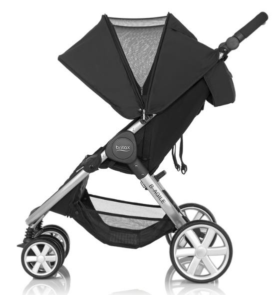 Britax b agile double cheap steel grey