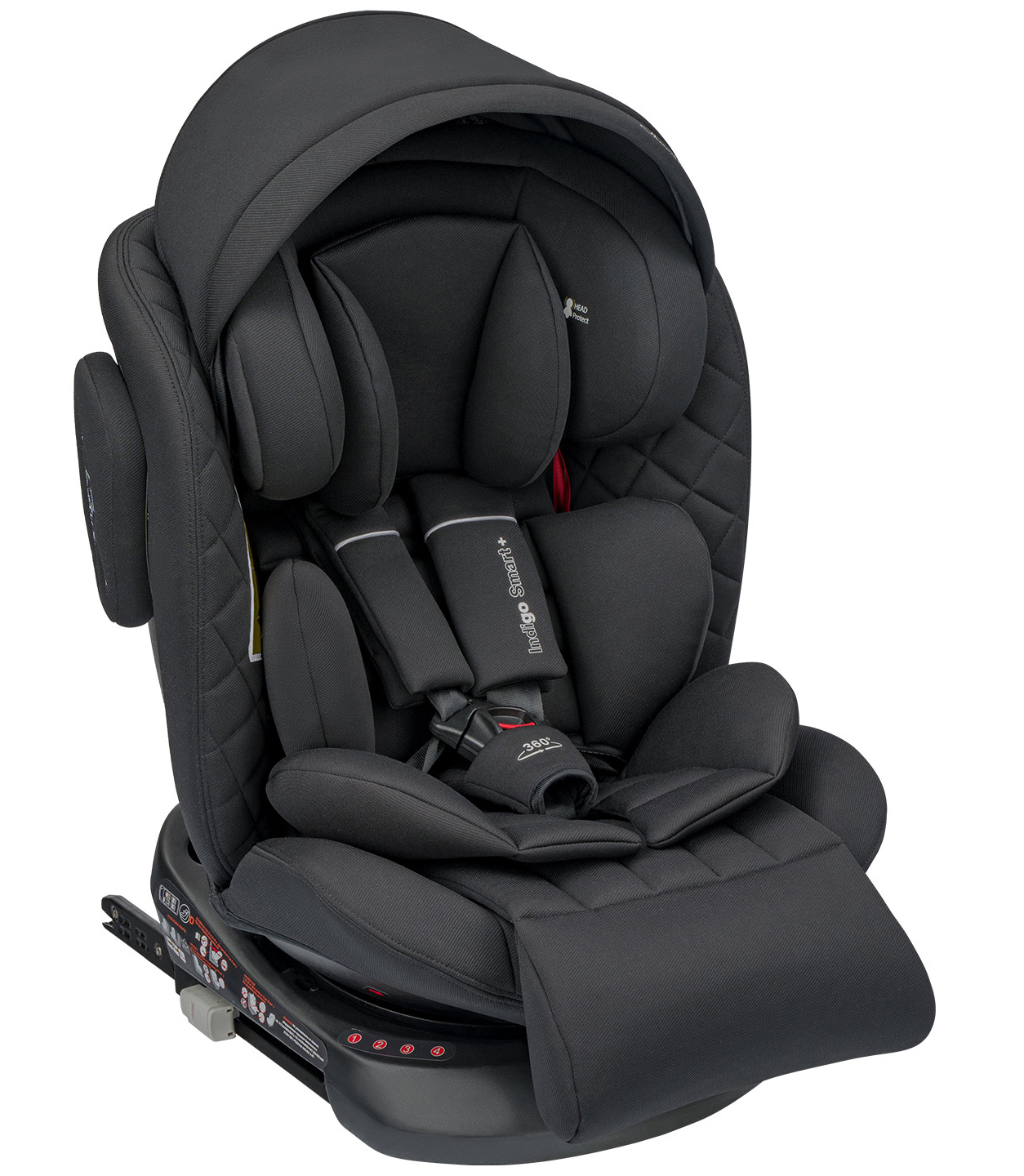 Автокресло Indigo Smart plus Isofix черный